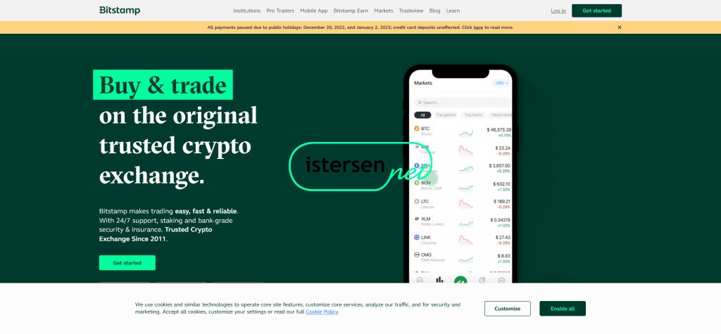 Bitstamp Trusted Crypto Exchange Buy & Sell Cryptocurrencies